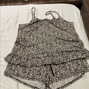 Rene Rofe sleepwear set - 3 piece - camisole shorts and robe - new with tags